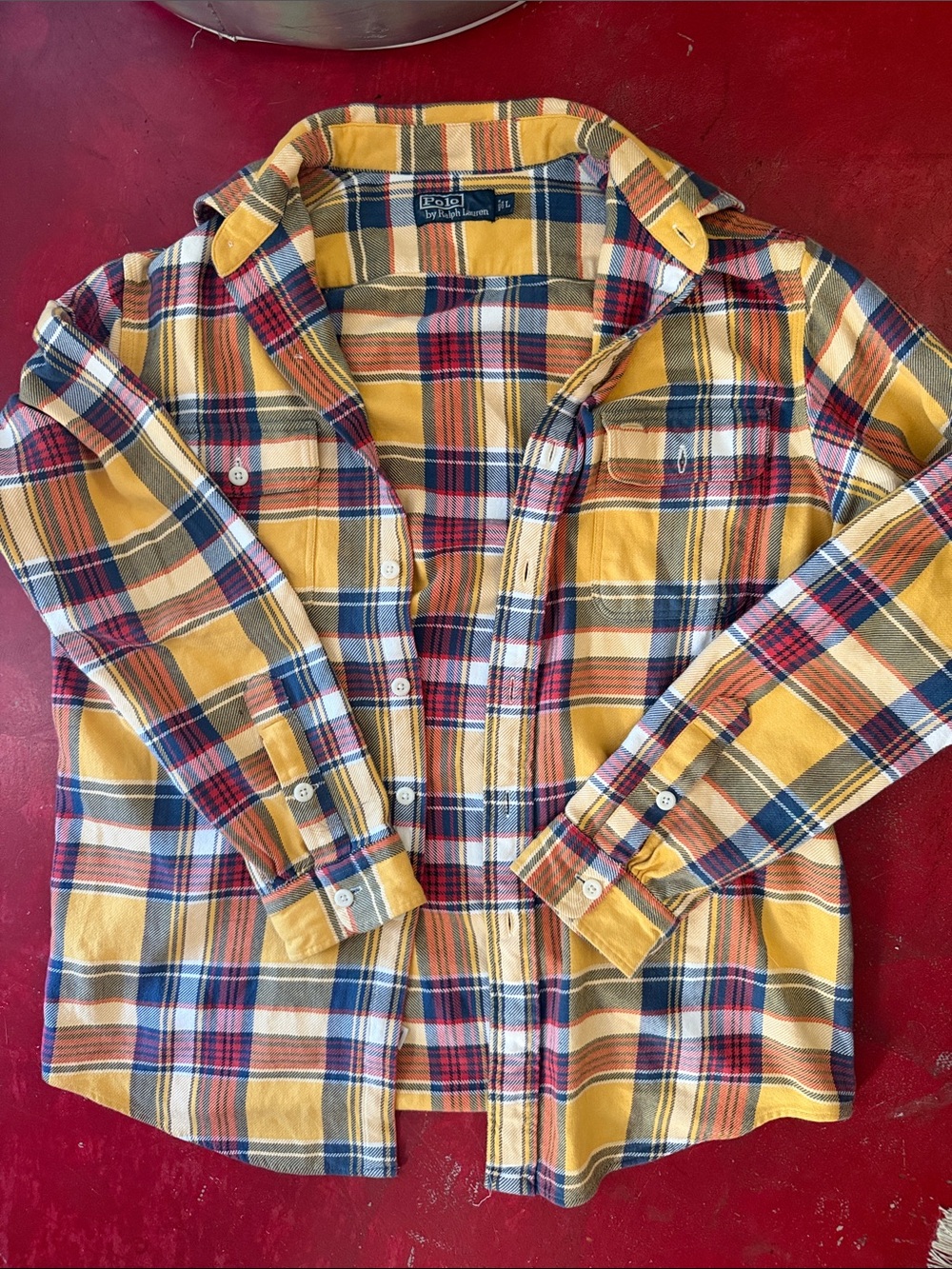 Polo by Ralph Lauren Yellow Plaid Button-Down Shirt